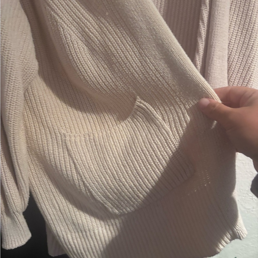 Universal Thread Cream Open-Front Cardigan - Picture 2 of 3